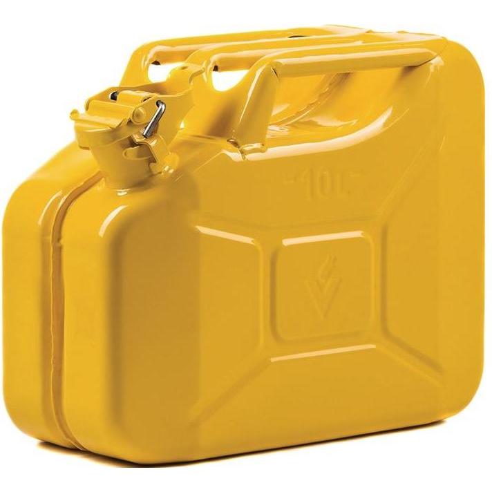 Valpro, Garagenausstattung, Kraftstoffkanister Inhalt 10 l Zinkgelb RAL 1018 Stahlblech 0,9 mm L345xB165xH275mm