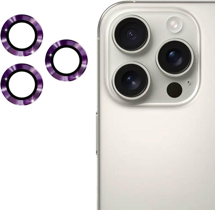 Actual product image Enkay iPhone 16 Pro / 16 Pro Max - Kamera Linsen Panzerglas (3 pcs., Apple iPhone 16 Pro, Apple iPhone 16 Pro Max)