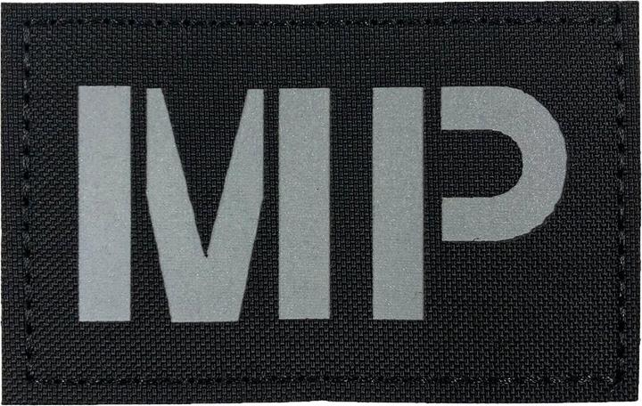 Immagine prodotto Charlie Mike Morale Patch Klettabzeichen MP reflective/Laser - white/black