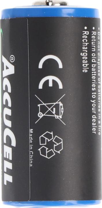 Actual product image AccuCell Battery CR123A (1 pcs., CR123A, 500 mAh)