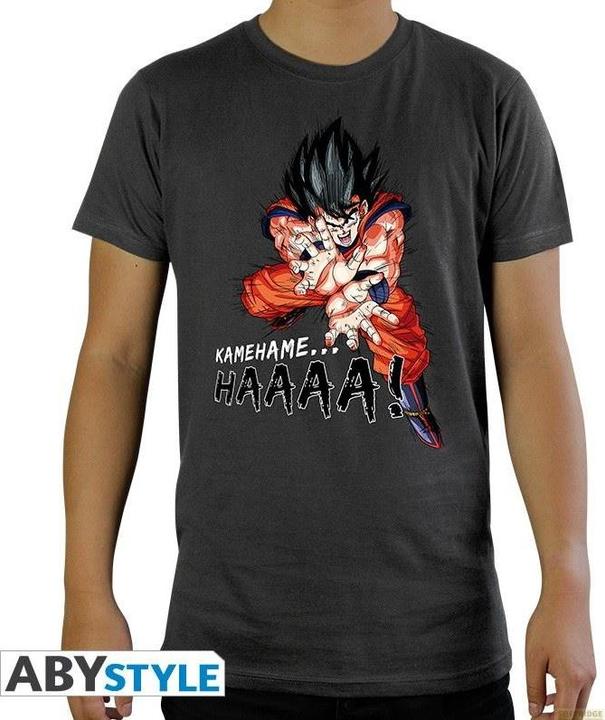 Immagine prodotto ABYstyle DRAGON BALL - Tshirt DBZ Kamehameha uomo SS grigio scuro - Basic (M)