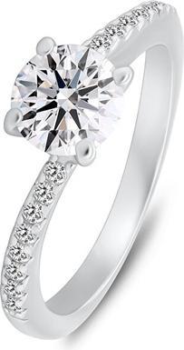 Produktbild Brilio Silver - Silver engagement ring with clear zircons RI138W - Circuit: 58 mm (58)