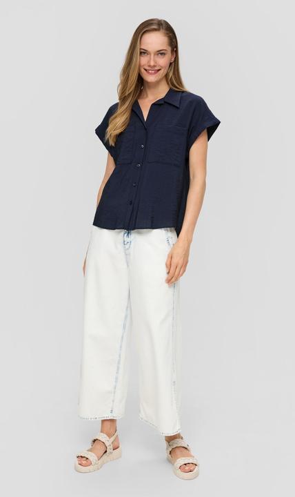 Immagine prodotto s.Oliver Bluse Viskose-Bluse im Relaxed Fit mit Hemdkragen (36)