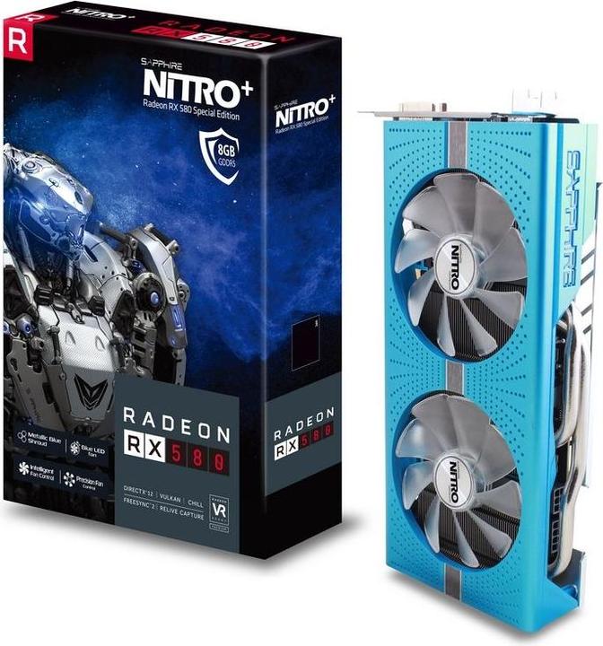 Actual product image Sapphire Radeon RX580 Nitro+ Special Edition (8 GB)