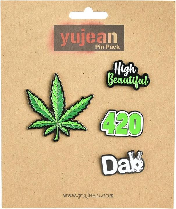 Image du produit Yujean Cannabis Enamel Pin Pack (4 pièces)