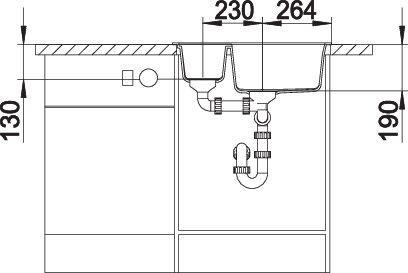 Produktbild Blanco Metra 6 (Einbauspüle, 61.50 cm, 50 cm)