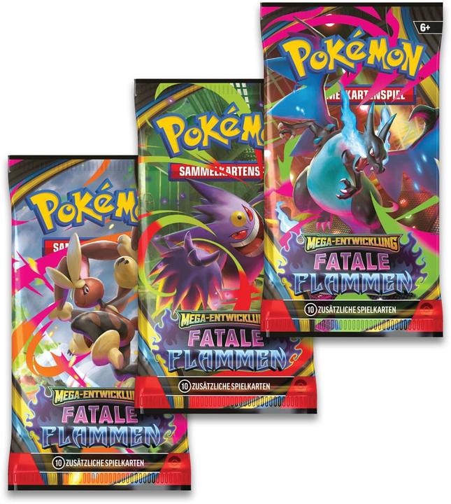 Produktbild Amigo Pokémon - Mega-Entwicklung 2: 3er-Boosterpack (Deutsch, Booster Pack)