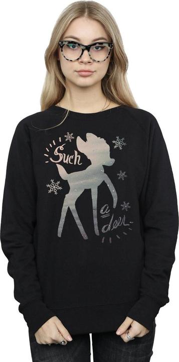 Actual product image Disney Womens/Ladies Bambi Winter Deer Sweatshirt (S)