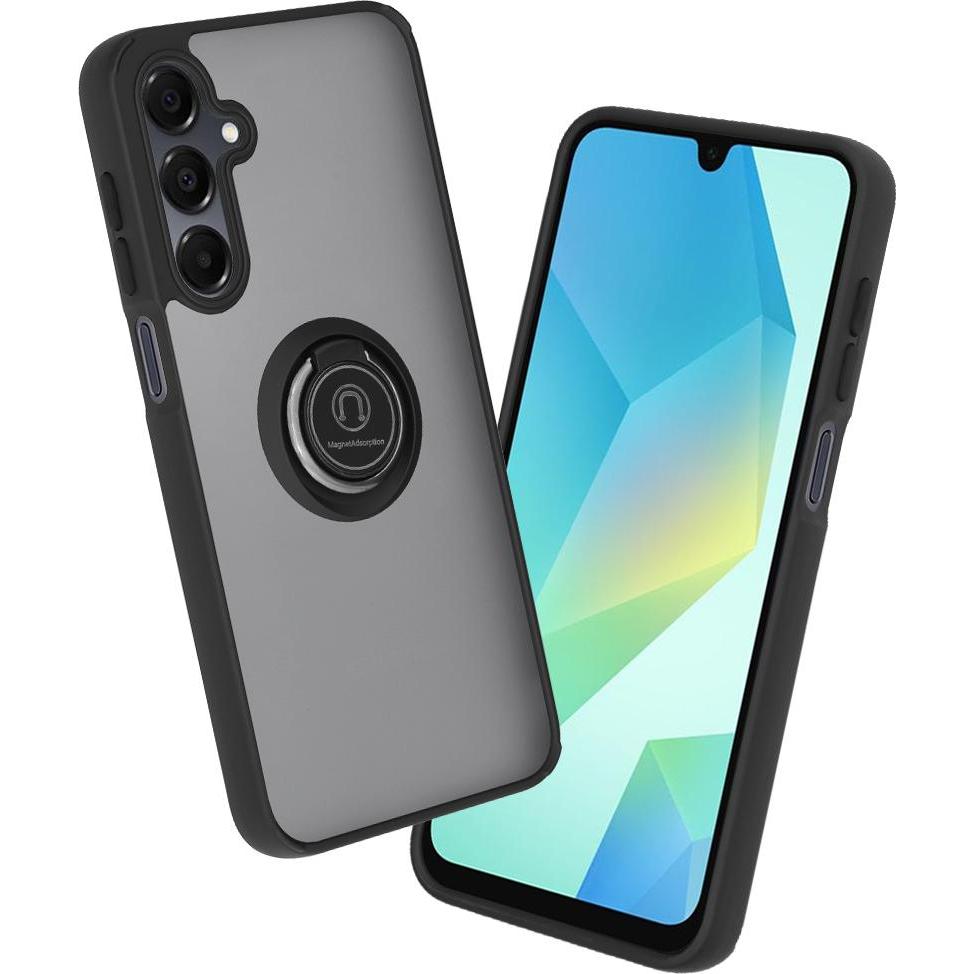 Techsuit - Glinth - Samsung Galaxy A16 4G / A16 5G - Black (Samsung Galaxy A16 5G, Samsung Galaxy A16), Cover smartphone, Nero