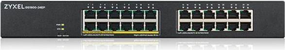 Productafbeelding Zyxel Schakelaar 24x GbE L2 GS1900-2412x PoE+ Poorten (24 ports)