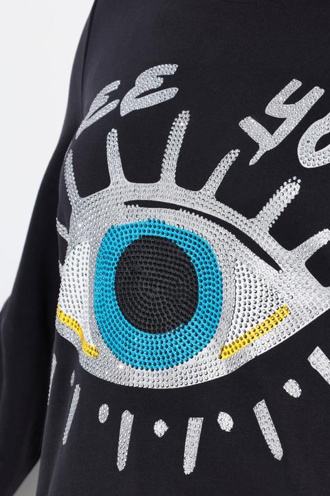 Produktbild Angel of Style Sweatshirt, verziertes Augen-Motiv (48)
