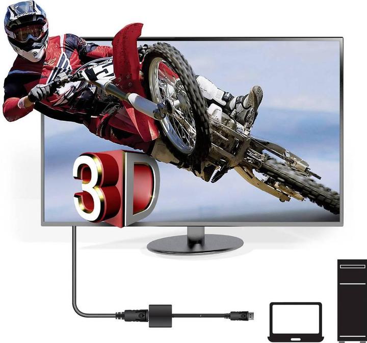 Produktbild Club 3D Adapterkabel DP 1.2 auf HDMI 2.0 (HDMI, 21 cm)