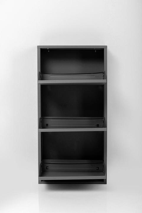 Produktbild Kare Design Schuhkipper Caruso 3-er schwarz (104 x 50 x 15 cm)