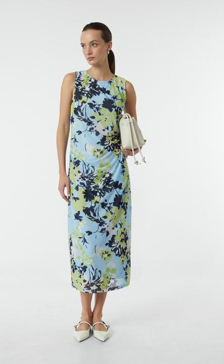 Image du produit Comma Kleid Langes Mesh-Kleid mit Viskosefutter und Raffung (40)