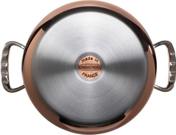 Immagine prodotto de Buyer Prima Matera Pentola di cottura a induzione, con coperchio (20 cm, Pentola, Rame, Acciaio inossidabile)