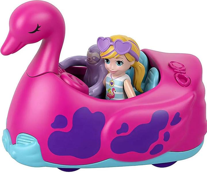 Produktbild Polly Pocket Pollyville Flamingo-Spass Autowaschanlage