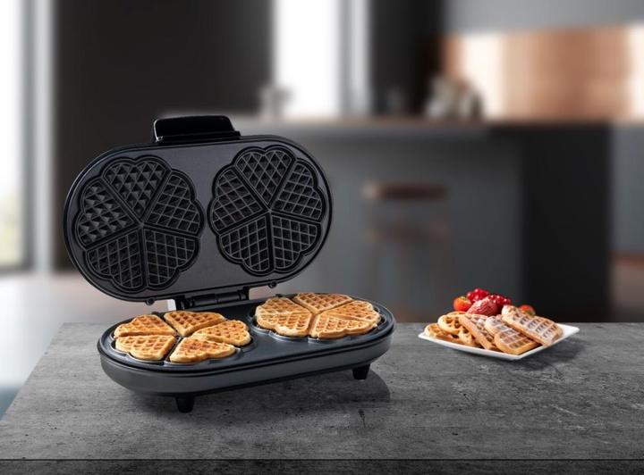 Image du produit Bestron Double gaufrier pour gaufres classiques en forme de coeur