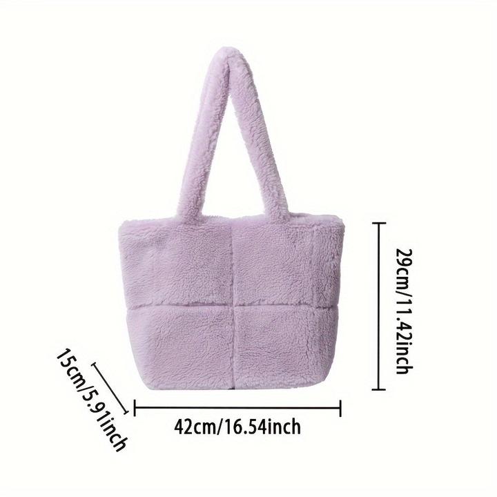 Only-Bags.Store Schicke Kunstpelz-Umhängetasche - vielseitig und leicht, perfekt für Arbeit oder Freizeit