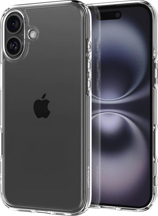Actual product image Spigen Ultra Hybrid iPhone 16 Plus crystal clear ACS08069 (Apple iPhone 16 Plus)