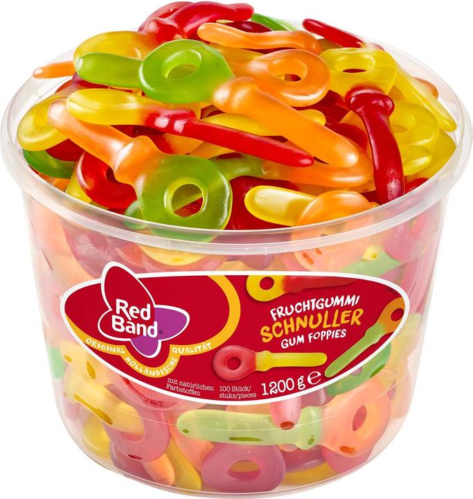 Actual product image RedBand Fruit gum pacifier in the tin (1 pcs., 1200 g)