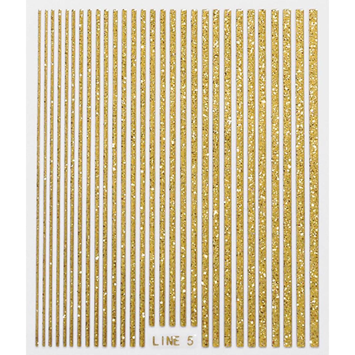 JTI, Nagelstyling + Kunstnägel, 3D-Nagelband - Goldglitter (Gold)