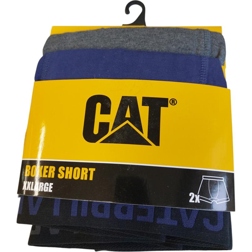 Cat, Herren, Unterhosen, Herren Boxershorts 2er Set, Blau, (XXL, 2er Pack)