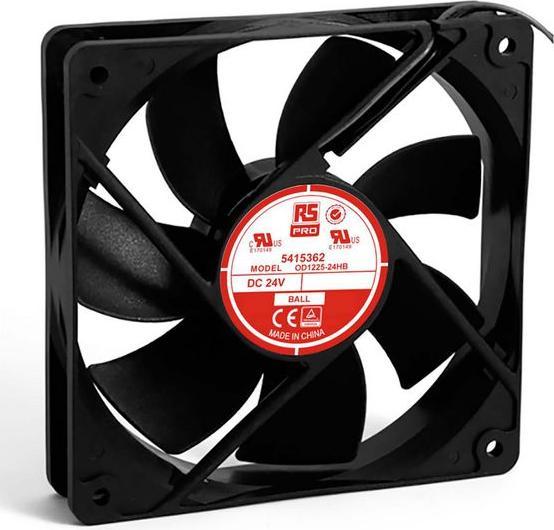 Produktbild RS PRO Lüfter 120x120x25mm 24VDC 4,6W 149,5m³/h (120 mm)