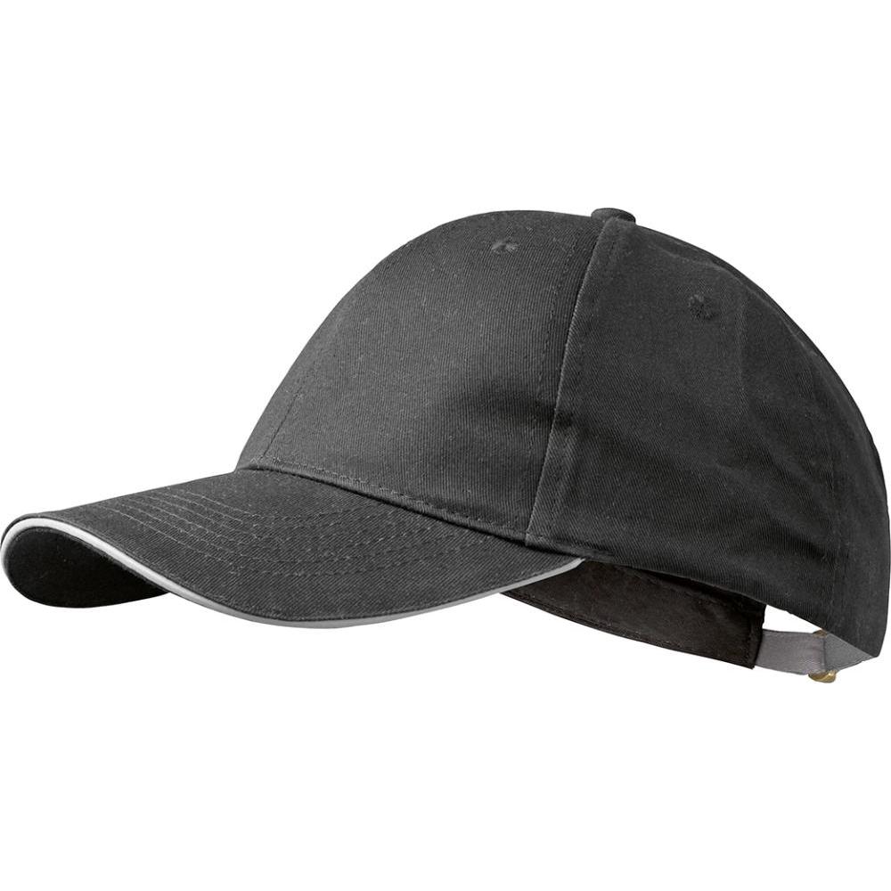Magni, Herren, Cap, Kappe MB35 Farbe schwarz/weiss 100% Baumwolle, Schwarz