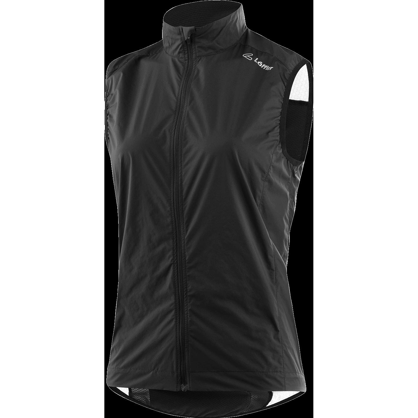 Löffler, Damen, Velojacke, Women's Bike Vest Comfort Fit WPM Pocket (46), Schwarz, 46