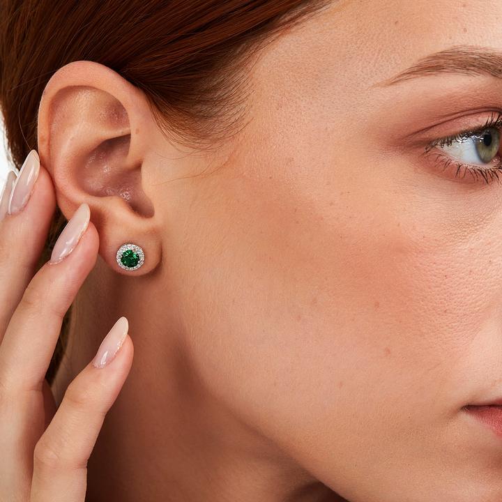 Immagine prodotto La Petite Story Eleganti orecchini in argento con zirconi verdi Argento LPS01AWV03 (Argento 925)