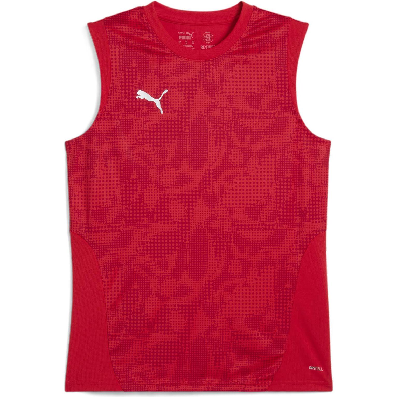 Puma, Herren, Sportshirt, teamCUP Training Sleeveless Jersey (XL), Rot, XL
