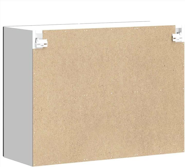 Image du produit VidaXL Armoire suspendue de cuisine avec porte vitrée Porto Noir Armoire murale de cuisine (80 x 31 x 60 cm)