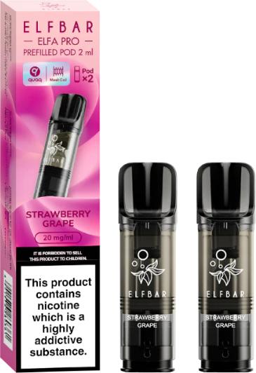 Actual product image Elfbar Elfa Pro (Bunch of grapes, Strawberry)