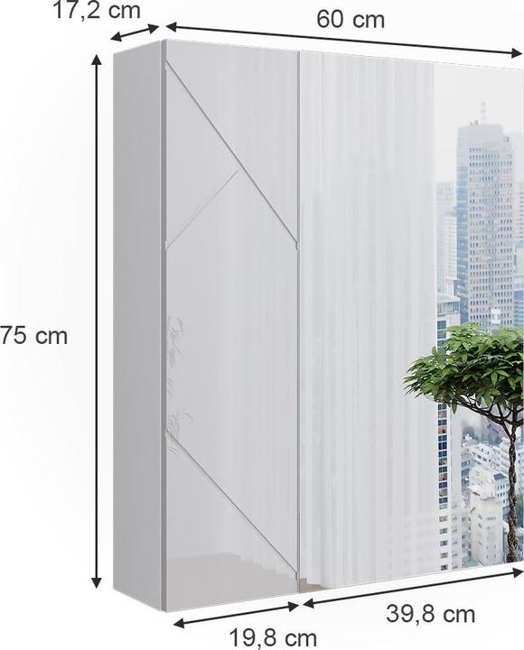 Produktbild Vicco Irma (60 x 17.20 x 75 cm)