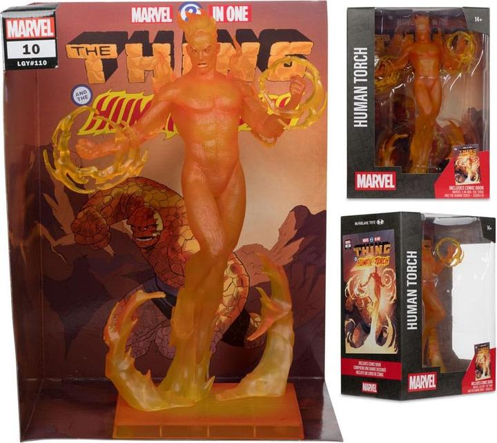 Actual product image McFarlane Marvel Collection PVC Statue 1/6 Human Torch (Marvel 2 in 1 #10) 29 cm