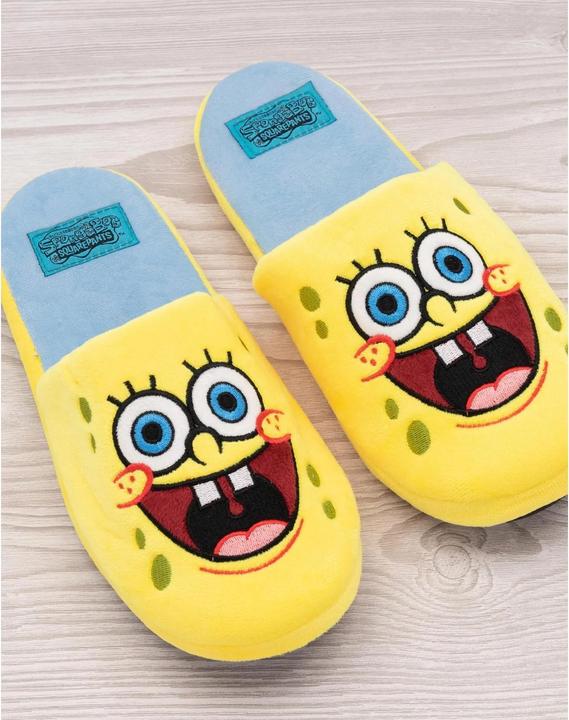 Actual product image Spongebob Squarepants Unisex Adult Contrast Slippers (44.5)