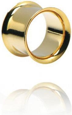 Immagine prodotto Hermex Piercing a espansione di tappi d'orecchio da 12mm DOPPIO TUBO FLARED in titanio - Oro (Titanio anodizzato)