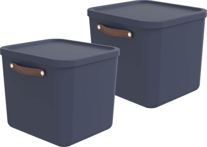 Produktbild Rotho 2er-Set Aufbewahrungsbox Maloja 40l (40 l, 2x)