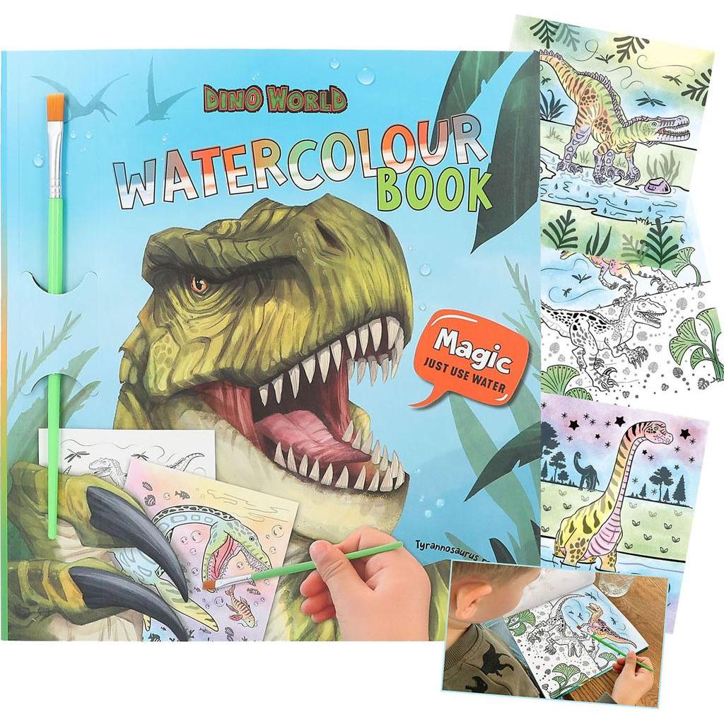 Depesche Dino World - Watercolour Book - 412578