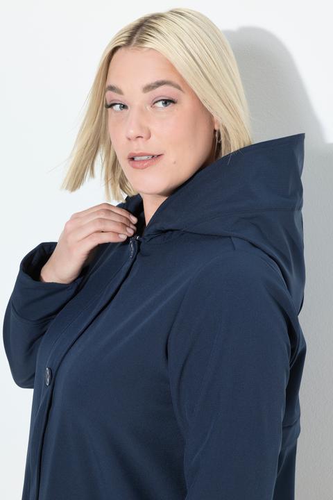 Produktbild Ulla Popken HYPRAR Softshell-Mantel, wasserabweisend, Kapuze (46, 48)