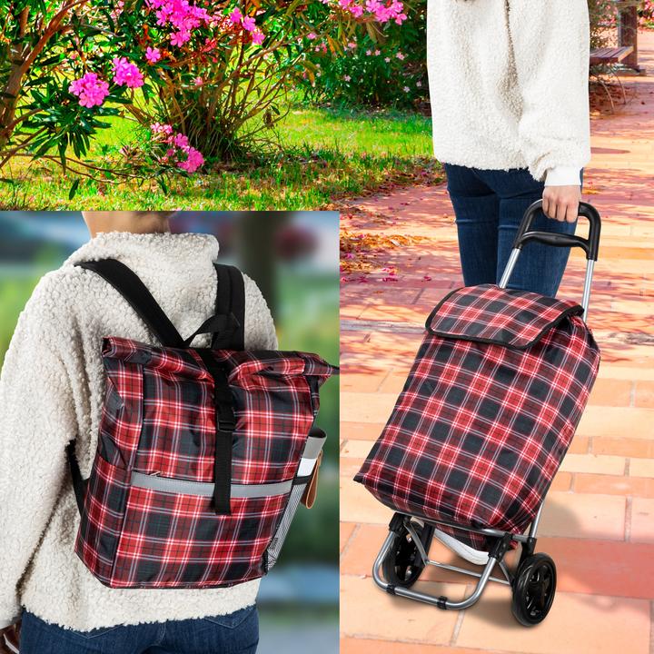 Produktbild Rewe Einkaufstrolley mit Rucksack