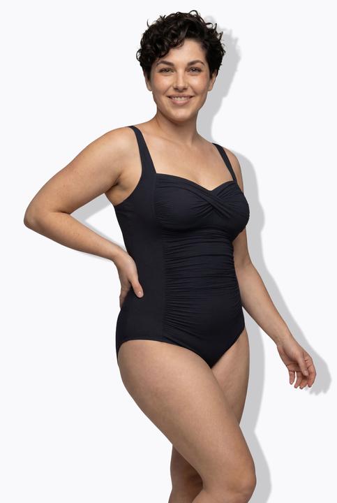 Image du produit Ulla Popken Maillot de bain, structure fine, drapé (60)