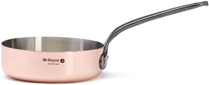 Produktbild de Buyer Inocuivre Sauteuse mit Gusseisengriff (Bratpfanne, Edelstahl, Kupfer, 20 x 18 cm)