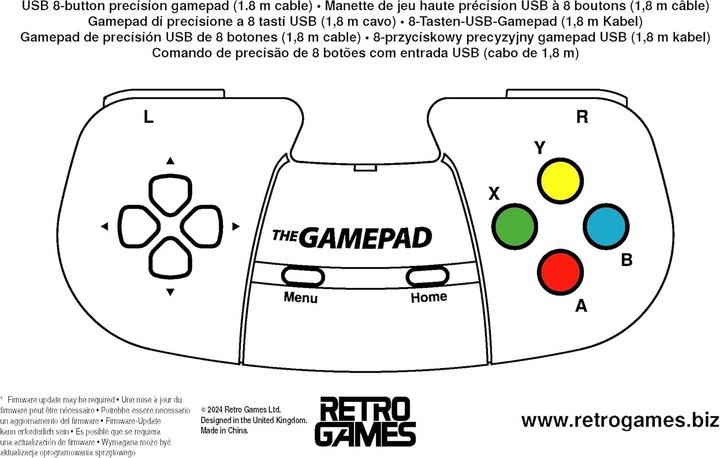 Produktbild Retro Games The Gamepad White