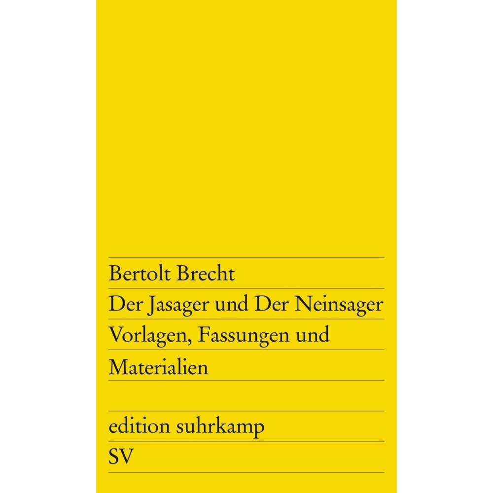 Thumbnail - Der Jasager und Der Neinsager, Belletristik von Bertolt Brecht