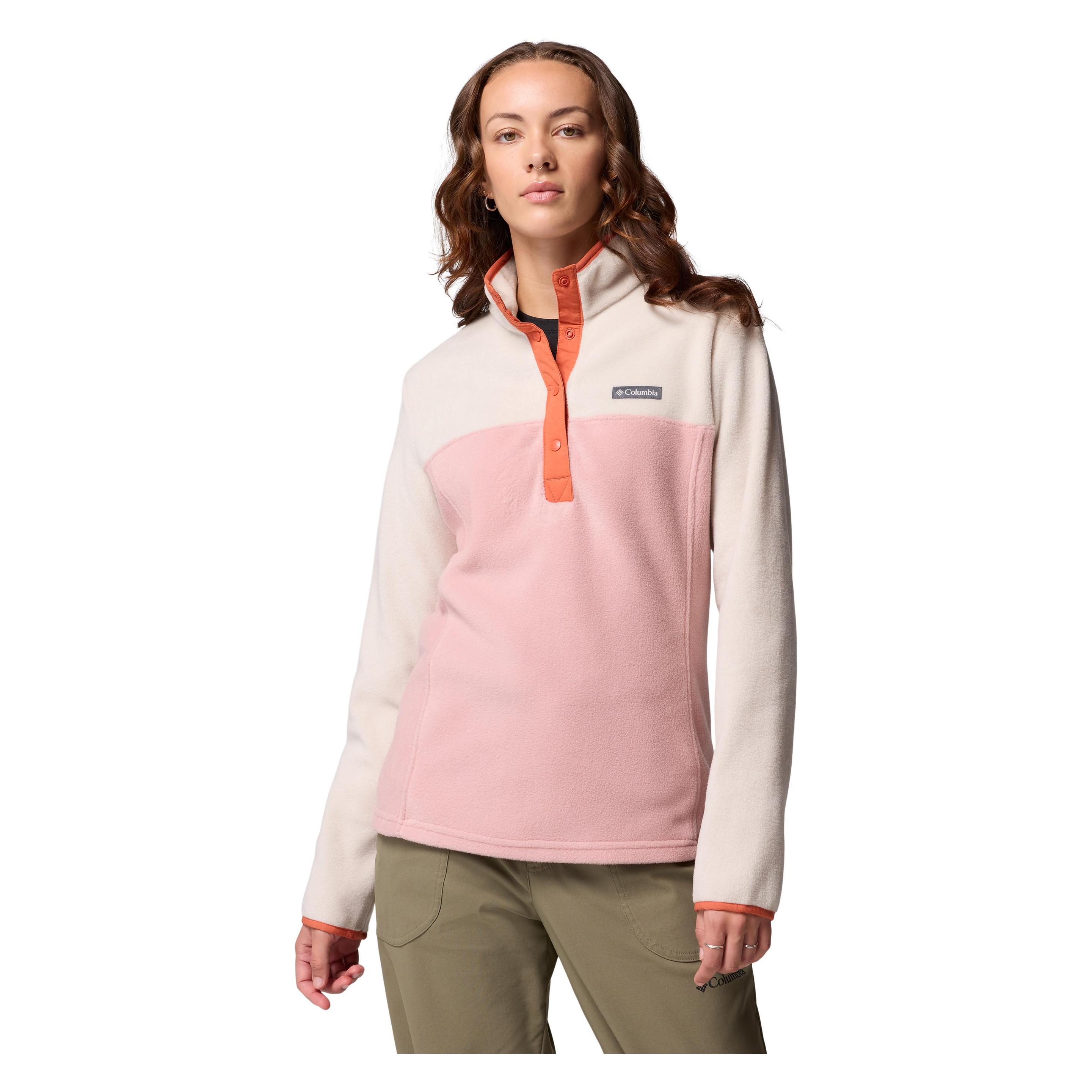 Columbia, Damen, Pullover, Benton Springs™ 1/2 Snap Pull Over Ii, Rot, Braun, Pink, (Xl)