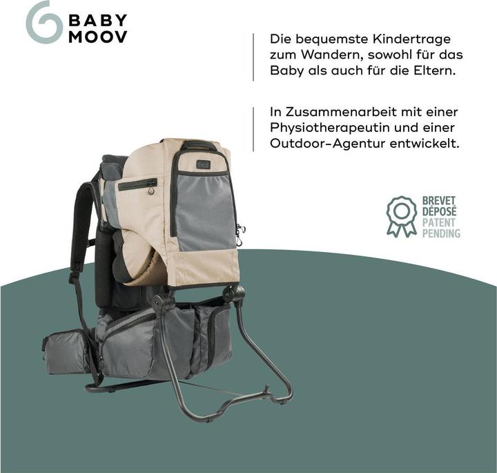 Image du produit Babymoov Kindertrage Moov and Hike inkl. Regenschutz