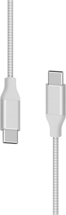 Produktbild Xlayer PREMIUM Metallic Cable USB-C to Type-C 1,5m Silver (1.50 m, USB 2.0)