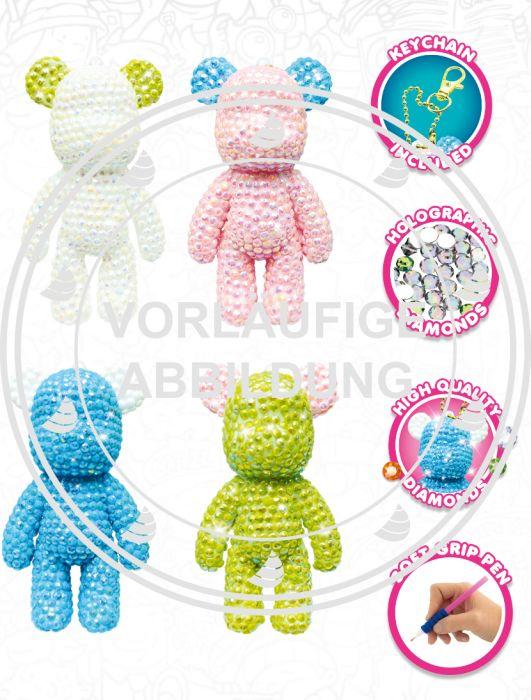 Actual product image Craze DIAMONDZ teddy bear key ring