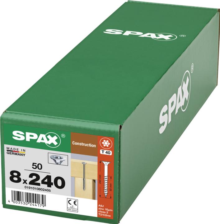 Image du produit Spax Tête Modulaire De Frein à Ailettes T-Star Plus T40 Partiellement Filetée Wirox (50 Vis par pièce)